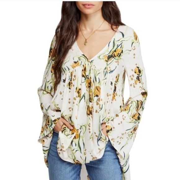 Free People Floral Print  Blouse/dress - Picture 1 of 7